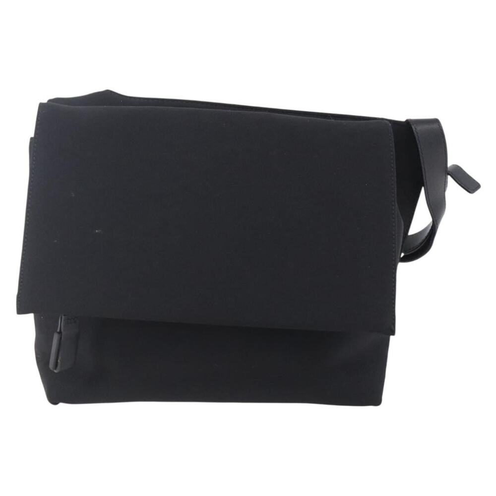 Salvatore Ferragamo Canvas Vara Shoulder Bag Black